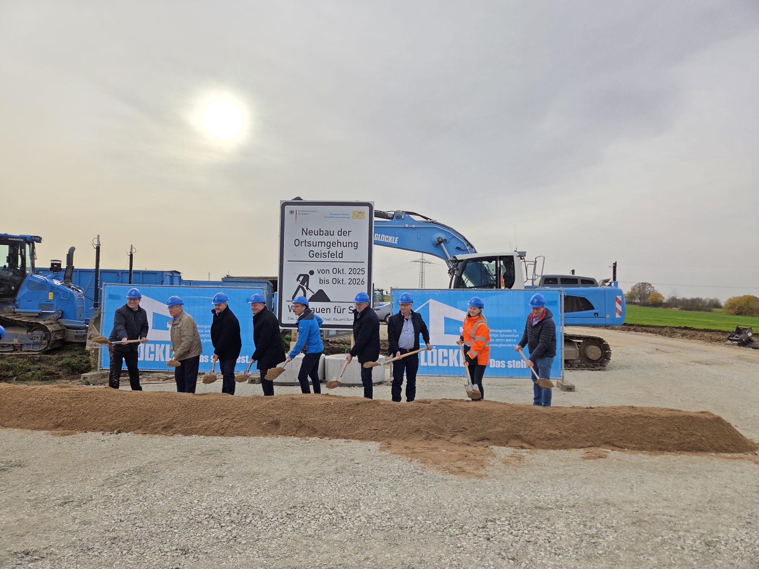 Spatenstich für die Ortumgehung von Geisfeld bei Strullendorf