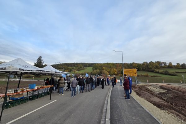 Verkehrsfreigabe bei Untersteinach Verkehrsfreigabe bei Untersteinach: